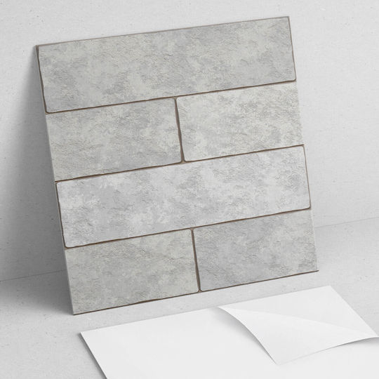 Decorative Tile Stickers Graphic Dining Room PVC Brick Pattern 3D Layout 20x20x20 cm