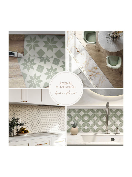Set Vinyl Kacheln Dekoration Küche Oder Badezimmer Olive 10x40x20 cm