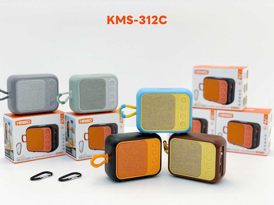 Kimiso KMS-312C Bluetooth Lautsprecher 5W mit Betriebszeiten bis zu 3 Stunden Graues