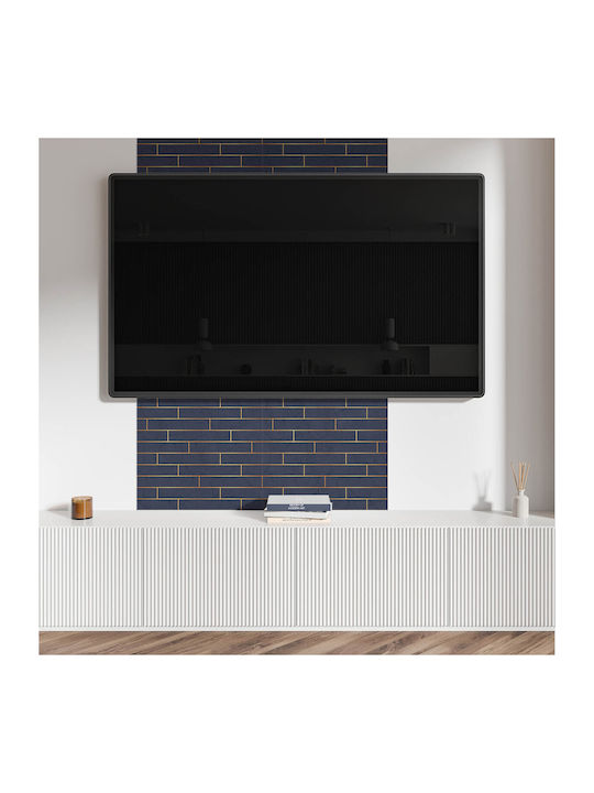 Vinyl Tile Set Wall Texture Brick Print 4x50x50 Pieces