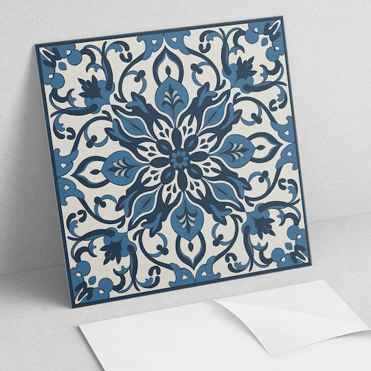 Set Of Vinyl Tiles Floral Leaf Pattern Kitchen 9x30x30 Cm Set Of Vinyl Tiles Floral Leaf Pattern Kitchen 9x30x30 Cm