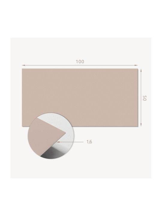 Decorative Vinyl Wall Panel Print 100x50 Light Brown