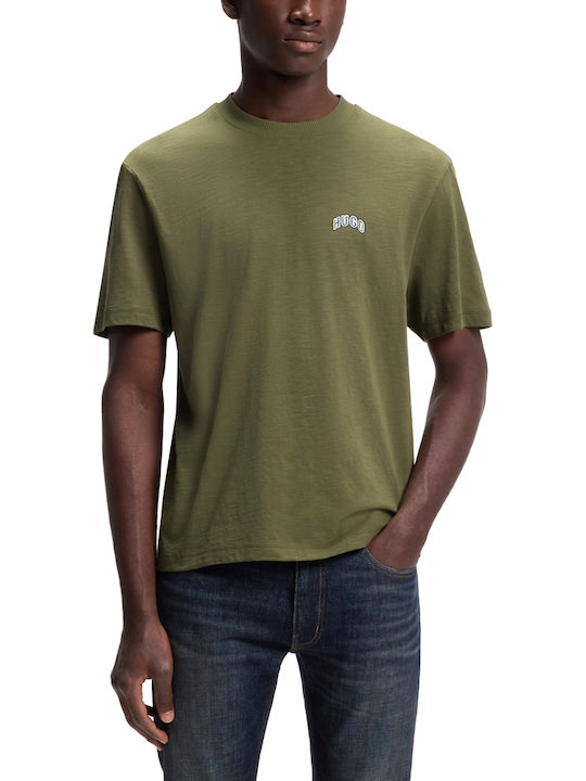 Тениска Regular Fit Маслинено Зелен