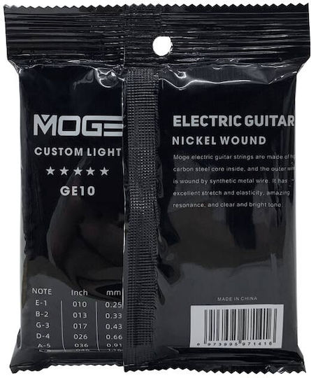 Moge Stringjoy E-Gitarrensaiten Nickel gewickelt 10 - 46