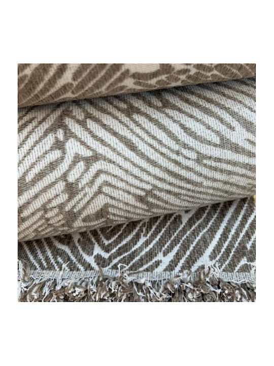 Linea Home Berre Sesselüberwurf Chenille 180x160cm Herstellerfarbe Mocca