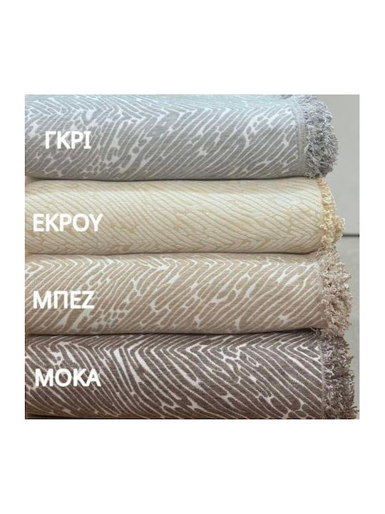 Linea Home Berre Ριχτάρι Τετραθέσιου Καναπέ Chenille 180x320εκ. Μοκα