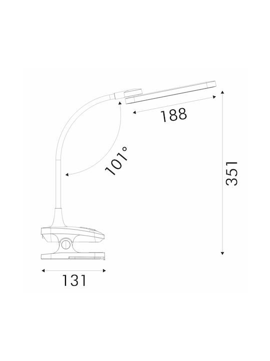 Aca LED Office Light in White Colour