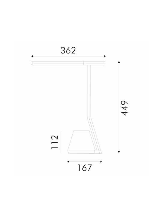 Aca LED Office Light in Black Colour
