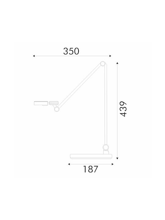 Aca LED Office Light in Black Colour