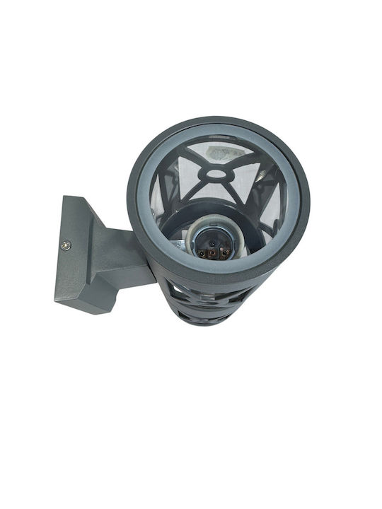 Epiplo-Fos Wall-Mounted Outdoor Light E27 Double Beam 10x10x26cm