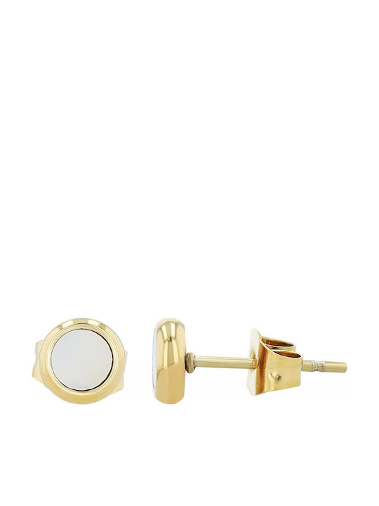 Akzent Stud Earrings Gold Plated Steel Earrings