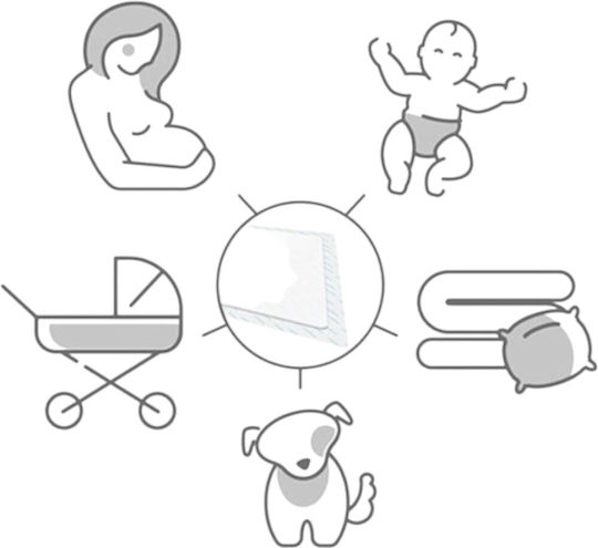 Babyono Σελτεδάκι μιας Χρήσης 60x90cm 10τμχ Babyono Σελτεδάκι μιας Χρήσης 60x90cm 10τμχ
