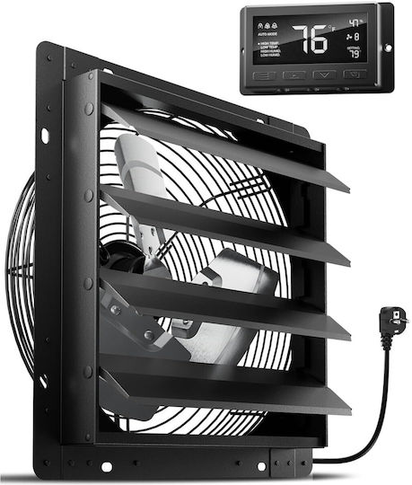 Ventilator de perete pentru baie Gri