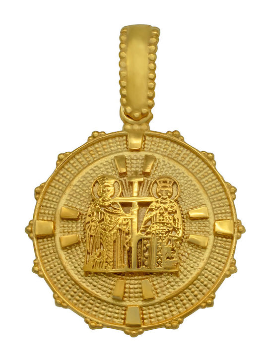 Savvas Design Charm Фулактó с Камъни от Злато 9K с Зиркон АКΩΝ04444