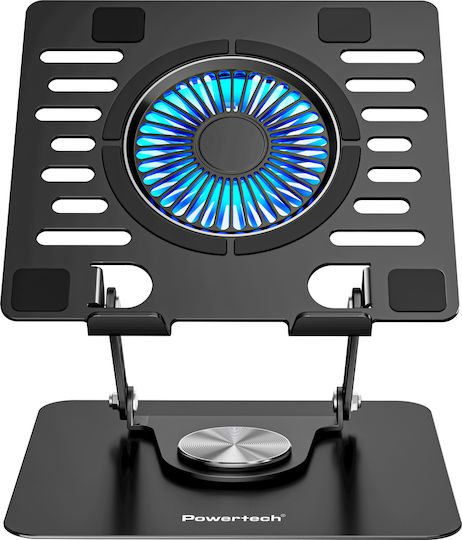 Powertech Laptop Stand for Laptop up to 17" with 1 Fan and Lighting PT-1630
