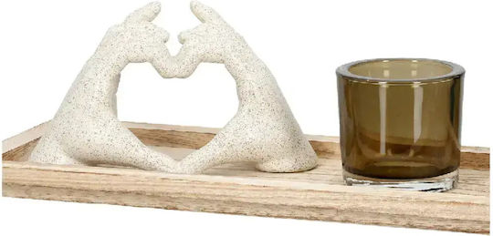 Gilde Set Decorativ Hand 10×24×25 cm
