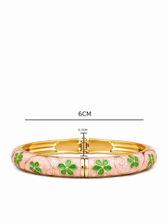 Awear Women's Handcuff Bracelet with Flower Design