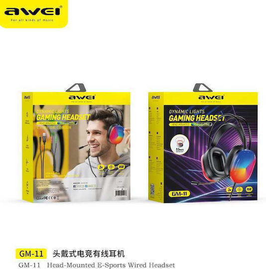 Awei GM-11 Over Ear Gaming Headset with 3.5mm / USB Connection