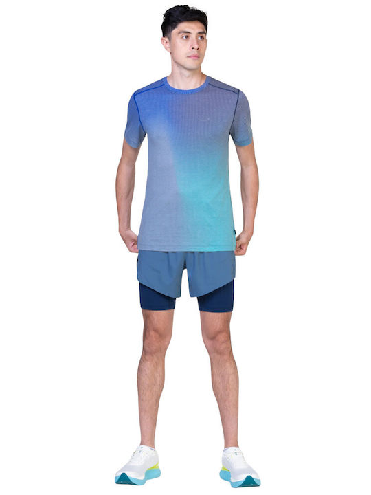 Sportliche Herrenshorts Azurite/Citrus Fade, Blue