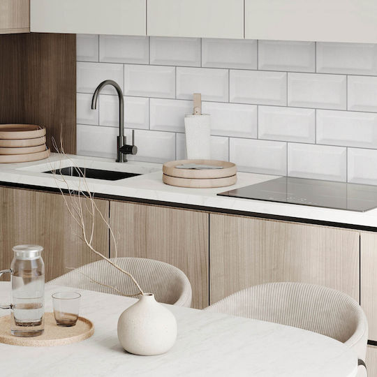 Easy Installation Vinyl Tile Set 4x50x50 Cm Brick Pattern