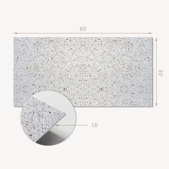 Easy Installation Vinyl Tile Set Natural Stone Texture 6x60x30 cm
