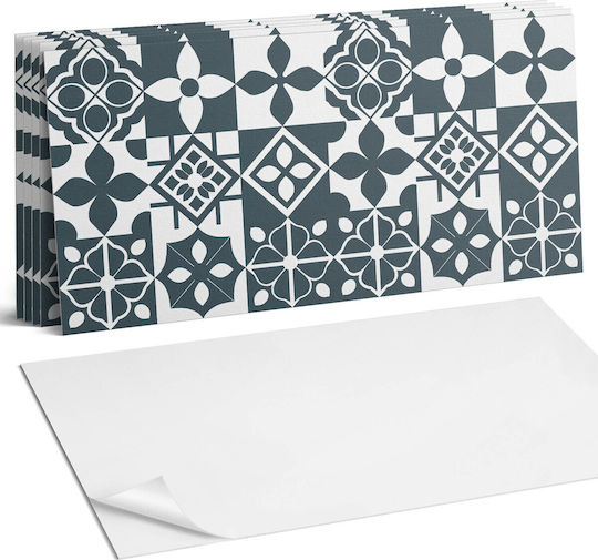 Vinyl Tile Stickers Hallway Geometric Patterns Tiles 6x60x30 cm