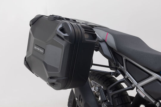 Set of Case Mounts Sw-motech Dusc Cfmoto 450mt Black