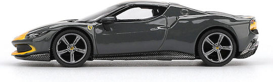 Mașină Ferrari 296 Gtb Assetto Fiorano Gri Închis 2024 Scara 1:64 Bbr Bbrfer64007