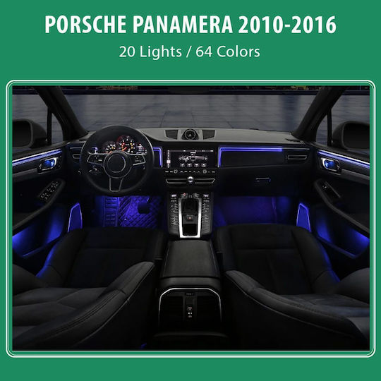 Diq Ambient Porsche Panamera Bsj01m Digital Iq Ambient Light Porsche Panamera Mod 2010-2016 20 Lights Phantom