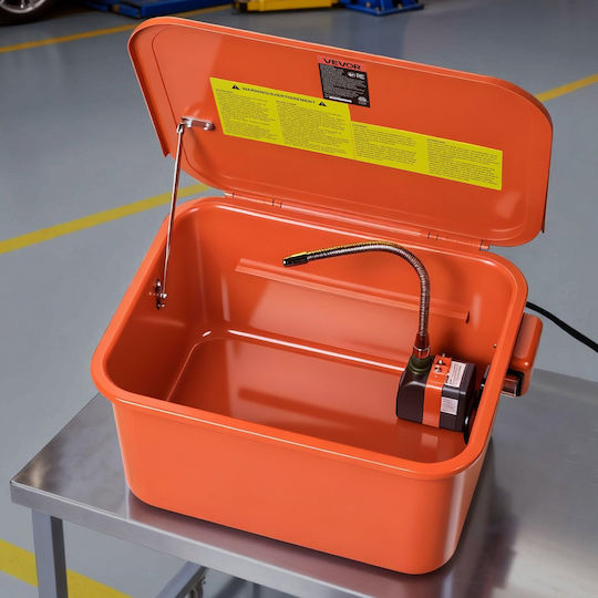 Vevor Portable Automotive Parts Cleaner 19L Tank 13L Solution Capacity Electric Pump Maximum Output 1.5L/Minute Qcljqxt5galb7drnt001v2
