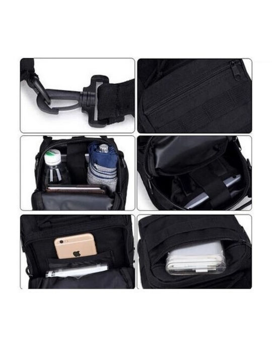 Geantă de umăr / crossbody pentru bărbați Neagră
