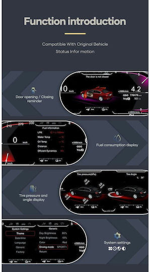 Digital Iq Ddd 977_dc 12.3in Panou De Instrumente Digital Bmw X6 E71 Mod 2007-2013 Ccc-cic