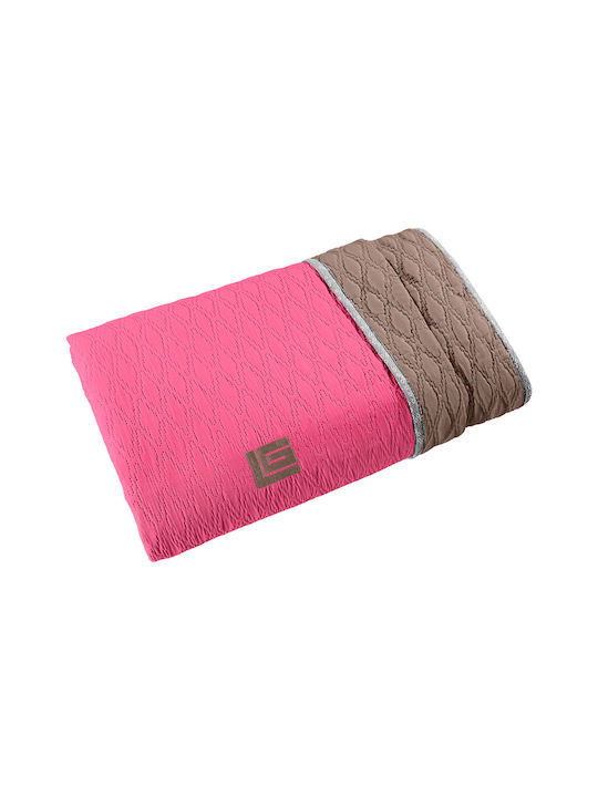 Guy Laroche Corvette Coverlet Single Fuchsia-Mocca 160x250cm