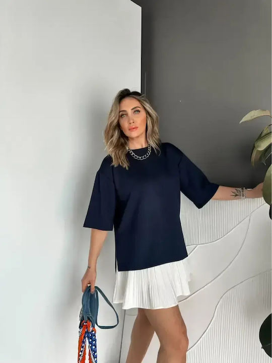 Women's Oversized T-shirt Dark Blue