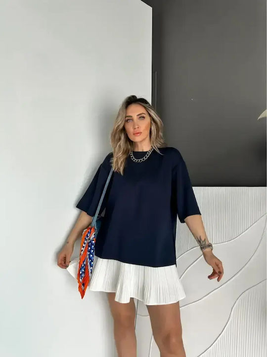 Women's Oversized T-shirt Dark Blue