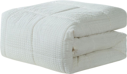 Liolios Home Sherpa Comforter Semi Double 180x240cm Sahara Off White