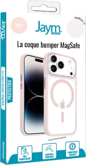Jaym Bumper Case Iphone 17 Pro Compatible Magsafe Reinforced Frame Pink