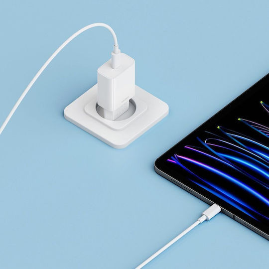 Cuktech Φορτιστής Χωρίς Καλώδιο GaN με Θύρα USB-C 20W Λευκός (HA716C)