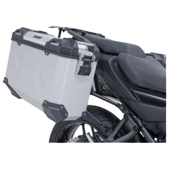 Kit Hard Case Mounts Sw-motech Trax Adv 37/37 Lt Yamaha Tracer 9 Gt Gt+ 25 Silver