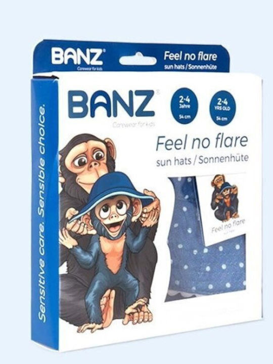 Banz Детска Шапка Кофа Текстилна Слънцезащитна Синя