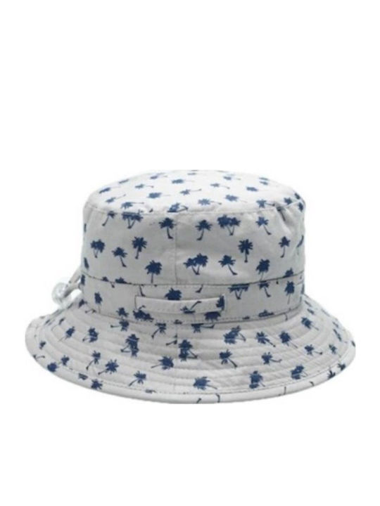 Banz Palarie Copii Bucket Tesatura Cu Protectie Solara Alb