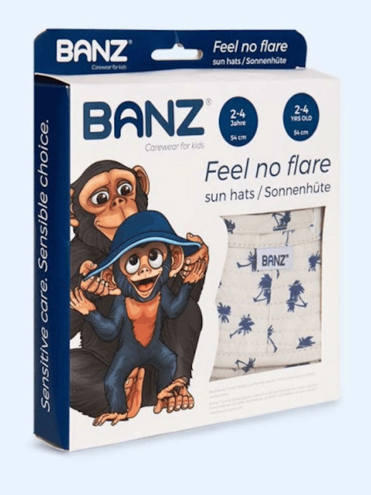 Banz Kinderhut Eimer Stoff Sonnenschutz Weiß