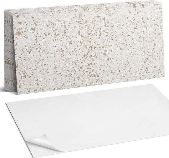 Ready To Install Vinyl Tile Set Small Stones Design 6x60x30 Pcs