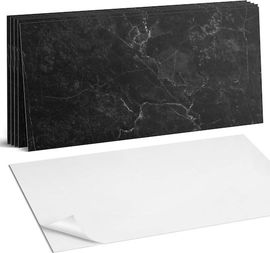 Vinyl Wall Tile Stickers Marble Veins 6x60x30 Cm