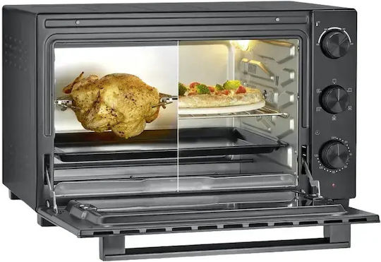 Severin Electric Countertop Oven 46lt No Burners with Hot Air Black