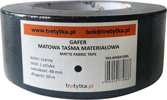 Tretytka Bandă Adezivă Din Țesătură Neagră 50mx48mm 5906154770866