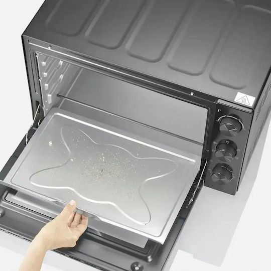 Severin Electric Countertop Oven 46lt No Burners with Hot Air Black