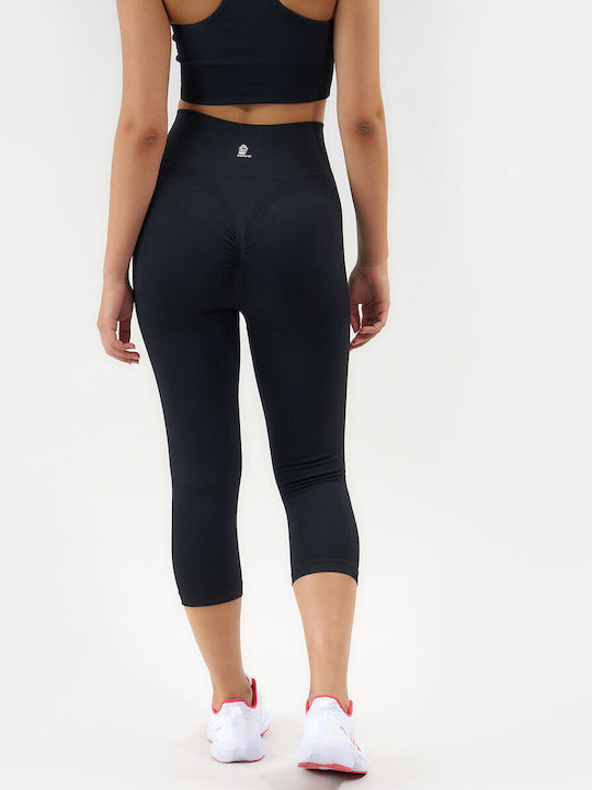Training Women's Capri Leggings High Waist Black