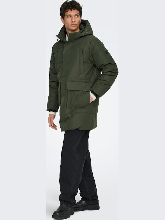 Winter Jacket Parka Green