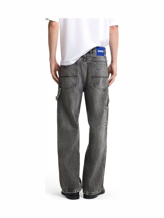 Hugo Ανδρικό Παντελόνι Τζιν Relaxed Fit Baggy Γκρι Hugo Ανδρικό Παντελόνι Τζιν Relaxed Fit Baggy Γκρι